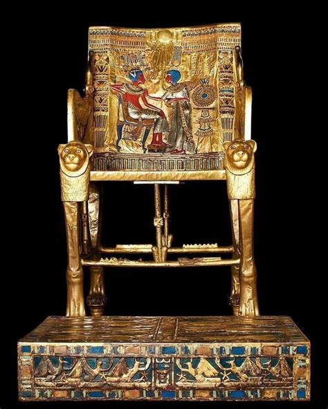 Throne Of Tutankhamun Inside The Egyptian Museum In Cairo Tutankhamun
