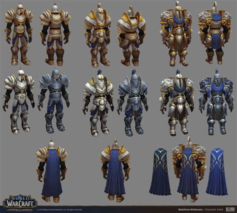 Artstation World Of Warcraft Alliance Warfront Armor Matthew Mckeown World Of Warcraft