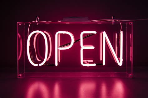 Neon Pink Open - Kemp London - Bespoke neon signs and prop ...
