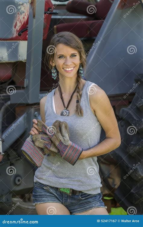 Farmers Daughter Stock Image Image Of Clothing Agriculture 52417167