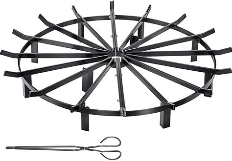 Vevor 36 Inch Wheel Fire Grate Fire Pit Log Grate Fire Pit Grate Round