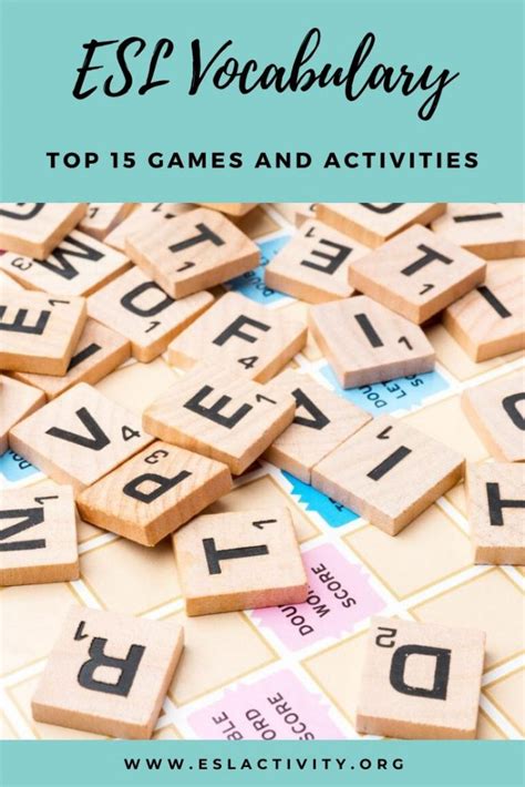 Esl Vocabulary Games And Activities Vocab Activities For Esl