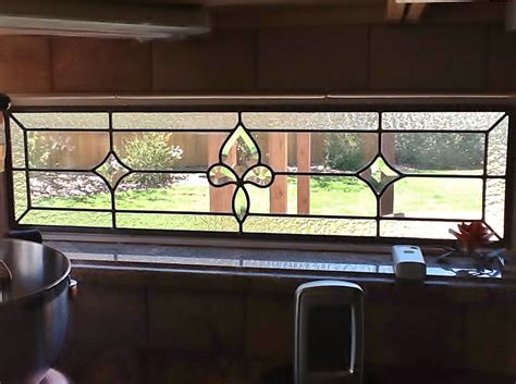 Transom Stained Glass For More Privacy Houston Stained Glass
