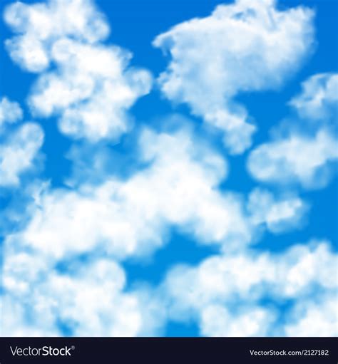 Sky Clouds Seamless Pattern Royalty Free Vector Image