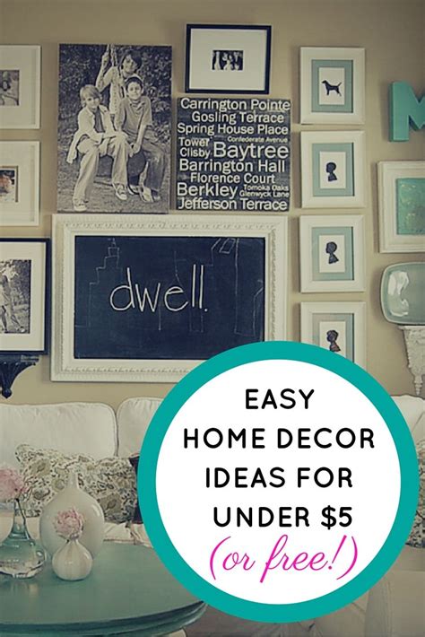 If you could decorate your bedroom once she was home, i got an inexpensive, round, and short flower glass bowl. Easy Home Decor Ideas for Under $5—or Free! | Easy home ...
