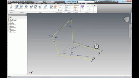 Introduction To 3d Sketches In Autodesk Inventor Youtube