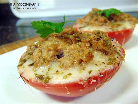 TOMATES AL HORNO CON QUESO Y ATÚN | ¡¡A COCINEAR!! Recetas valkicocina.com
