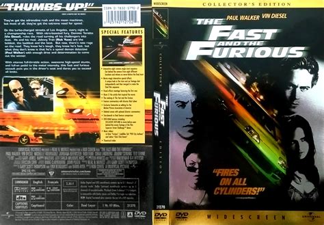 The Fast And The Furious Ce 2001 R1 Dvd Cover And Label Dvdcovercom