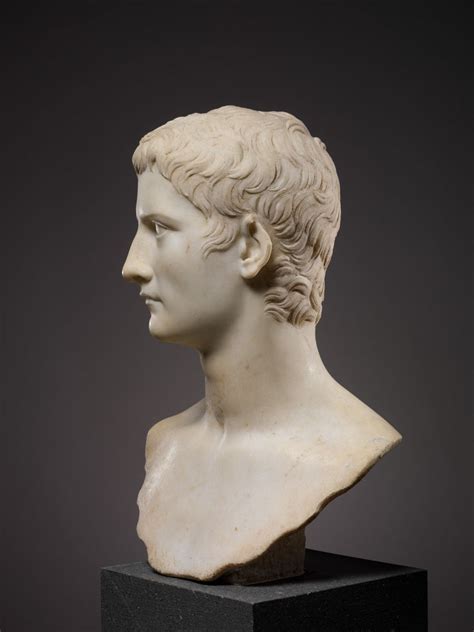 Marble Portrait Bust Of The Emperor Gaius Known As Caligula Marble