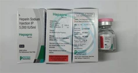 Heparin Sodium Injection Ip Strength 5000 Iu At Rs 185box In Mumbai