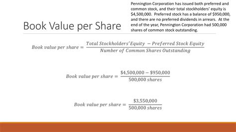 How To Calculate The Book Value Per Share Youtube