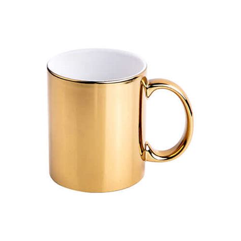330 Ml Mug For Sublimation Printing With Box Gold Gold Mugs And