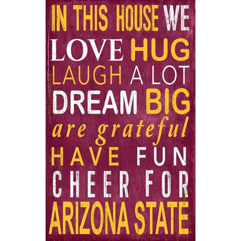 The arizona contractor license is a requirement for any business which contracts or offers to contract to build, alter, repair, add to, subtract from. Arizona State Sun Devils 11" x 19" In This House Sign