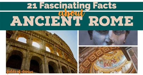 21 Fascinating Facts About Ancient Rome | Fields of Daisies