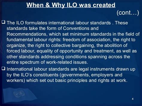 Labor Standards As Per International Labor Organization Ilo