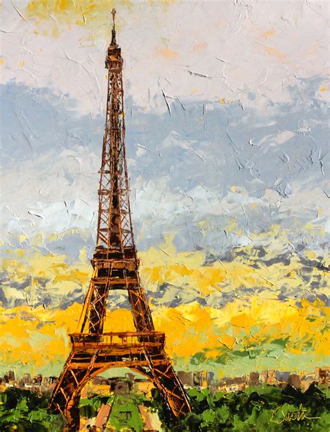 January 2015 Online Painting Class Painting The Eiffel Tower