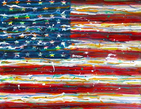 American Flag Art Print Etsy