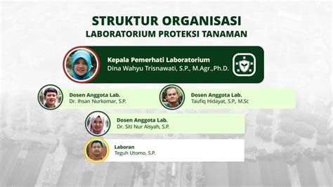 Struktur Organisasi Laboratorium Proteksi Tanaman Program Studi My