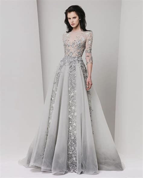 22 Effortlessly Dreamy Grey Wedding Dresses For The Romantic Bride Vestidos De Fiesta