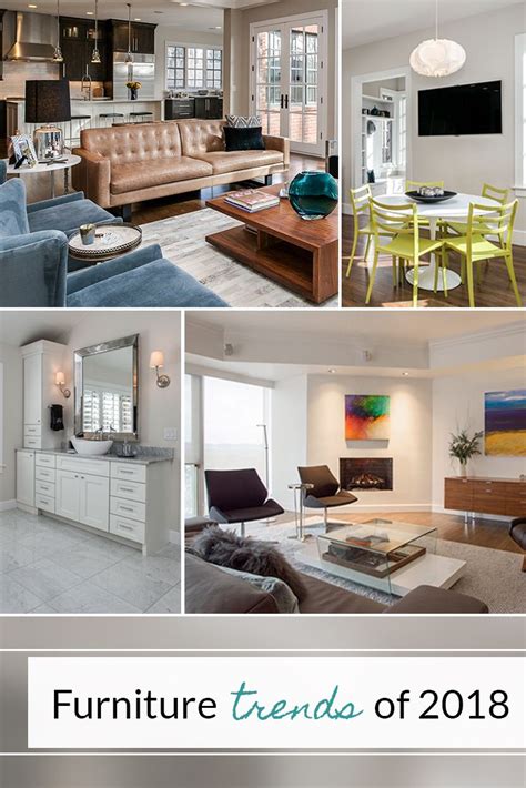 A Collage Of Photos With Furniture And Decor In Its Interior Design