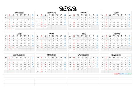 Printable 2022 Word Calendar Templates Calendarlabs 2022 Monthly Word