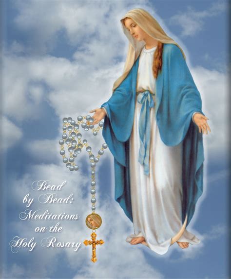 mother mary praying the rosary
