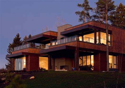 House With Large Glass Batches At The Forest Edge Digsdigs