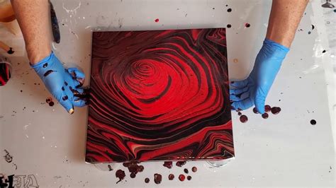 Acrylic Pouring Wrecked Tree Ring Pour Technique 3d Looks Like A