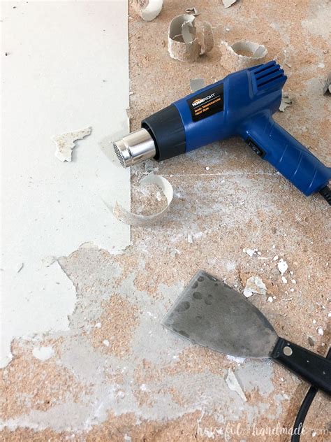 When you're renovating an old house. How to Easily Remove Linoleum - Houseful of Handmade