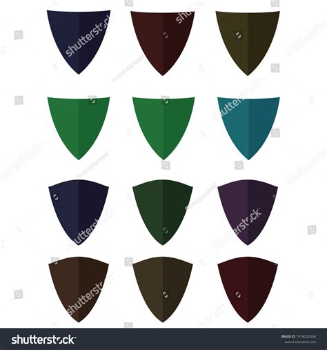 These Different Color Shields Designed Your Stock Vector Royalty Free