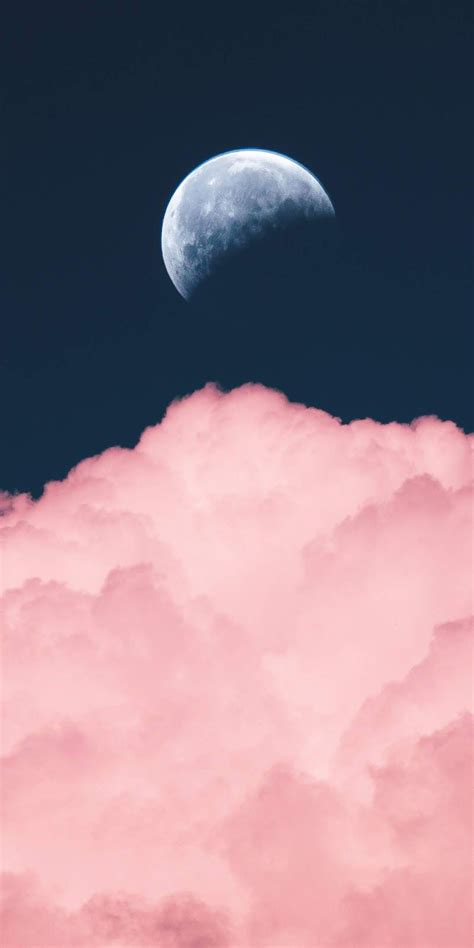 Moon In The Pink Clouds Pink Clouds Wallpaper Red And Black Wallpaper