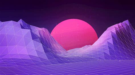 New Retro Wave Neon Synthwave Hd Wallpaper