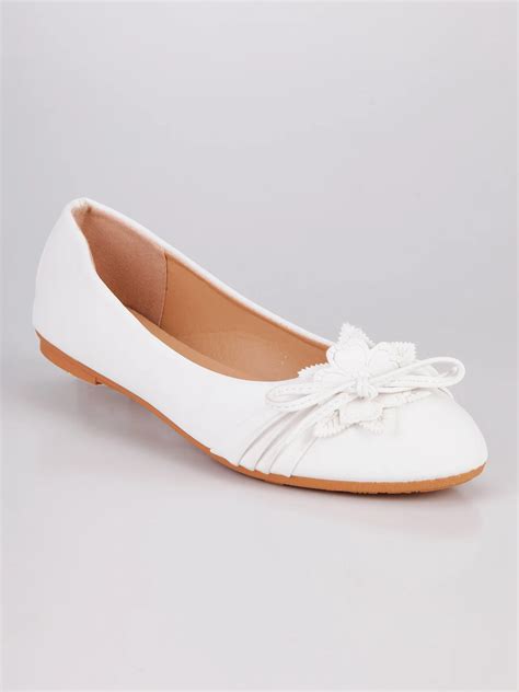 White Ballet Shoes With Bow In Womens Flats From Shoes On Aliexpress