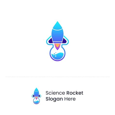 Premium Vector Science Rocket Logo Design