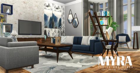 Sims 4 Ccs The Best Myra Living Room Set By Peacemaker Ic