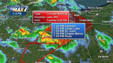 The reason they make the natural disaster sirens irregular and disconnected is to. Chicago Weather: Tornado warning for Will County. Ill. and Lake County, Ind., as Tropical ...