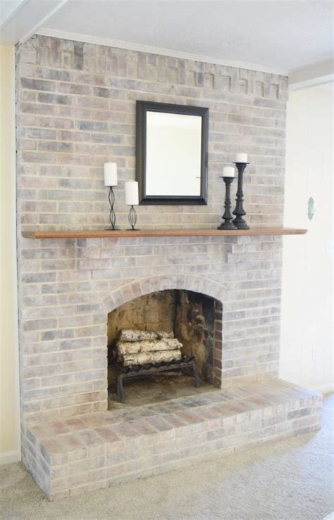 Always use the coolest water temperature possible when washing dark clothing. How to Whitewash a Fireplace - Love Remodeled