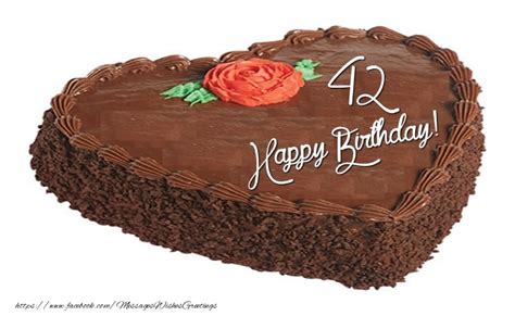 Happy Birthday Cake 42 Years