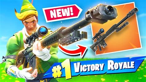 New Heavy Sniper Rifle Gameplay In Fortnite Battle Royale Youtube