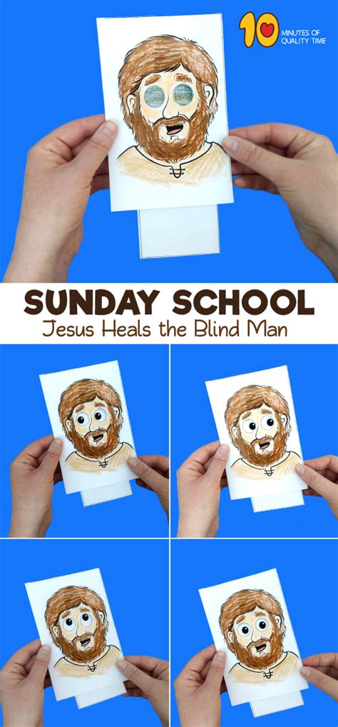 Jesus Heals The Blind Man Craft Sunday School Crafts For Kids Bible