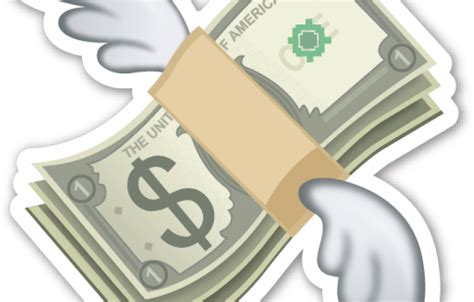 The image can be easily used for any free creative project. Dollar Emoji - Flying Money Emoji - Free Transparent PNG ...