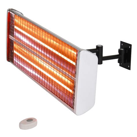 Energ 1500w 20 Inch Dual Element Electric Infrared Patio Heater 120v