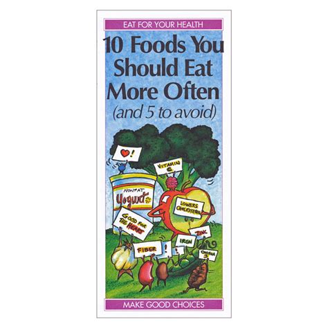 10 Foods You Should Eat More Often And 5 To Avoid 50 Ct