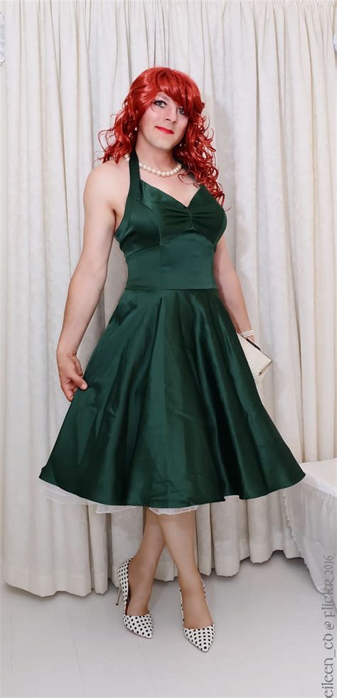 Green Pinup Dress Pin Up Dress And Polka Dot Heels Softg Flickr