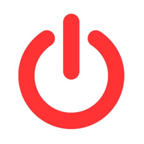 Descargar Botón De Encendido Rojo Png Transparente Stickpng