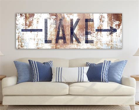 Lake House Decor Lake Life Sign Summer Cabin Cottage Home Etsy In