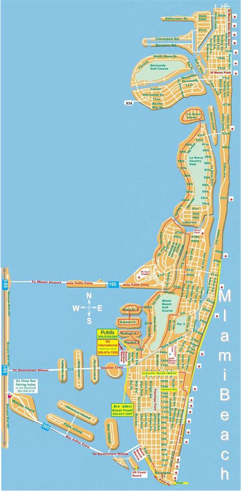 Large Miami Beach Maps For Free Download High Resolution And Detailed