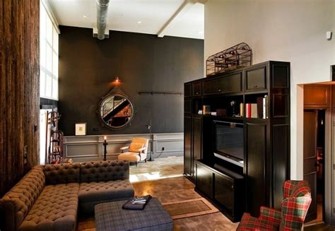 The latest trends in modern house design and decorating. Retro interior design with industrial touch in a chic LA ...