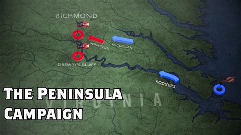 The Peninsula Campaign Animated Battle Map Youtube