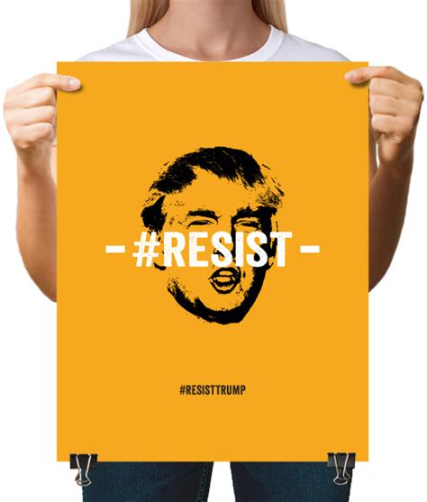 Resist Trump Poster Riotandco